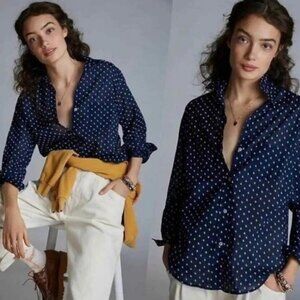 Grayson Womens S The Hero Pelican Bird Print Nautical Shirt Button Anthropologie